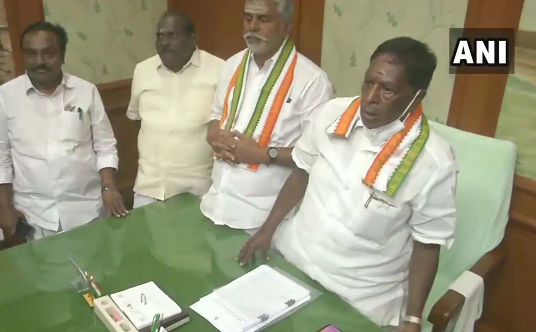 puducherry assembly floor test cm narayanasamy government 