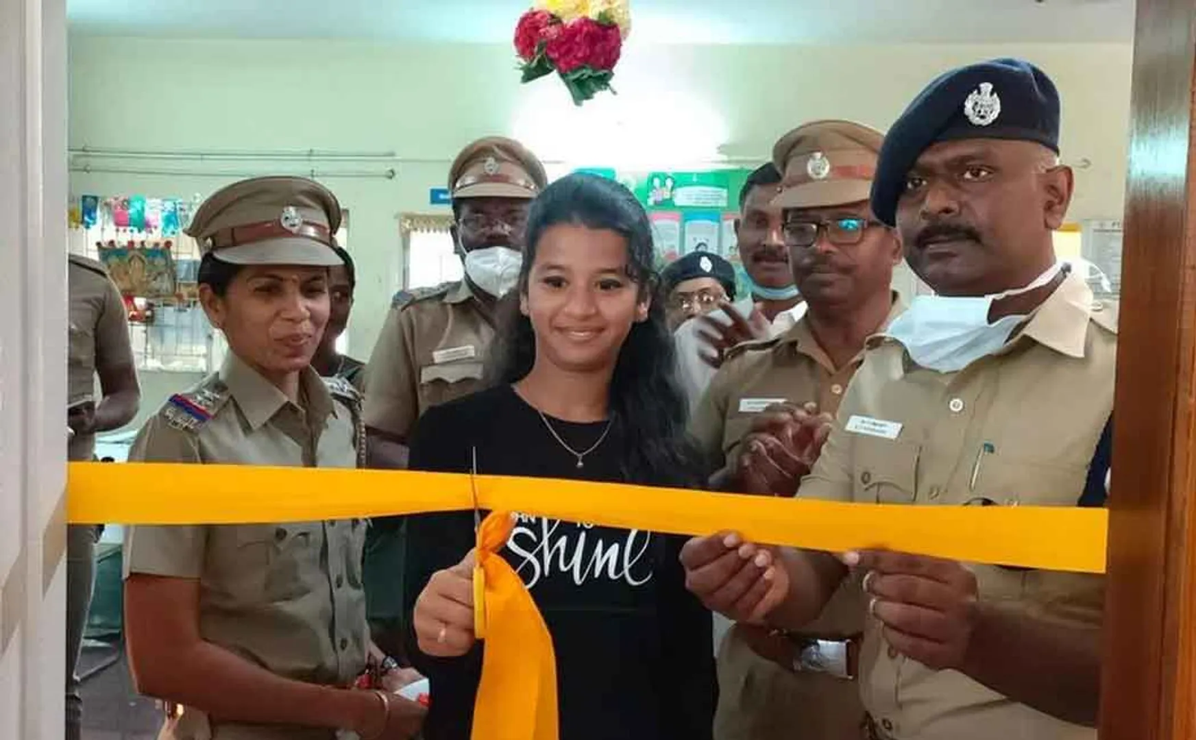 At the police station, a children's entertainment hall 