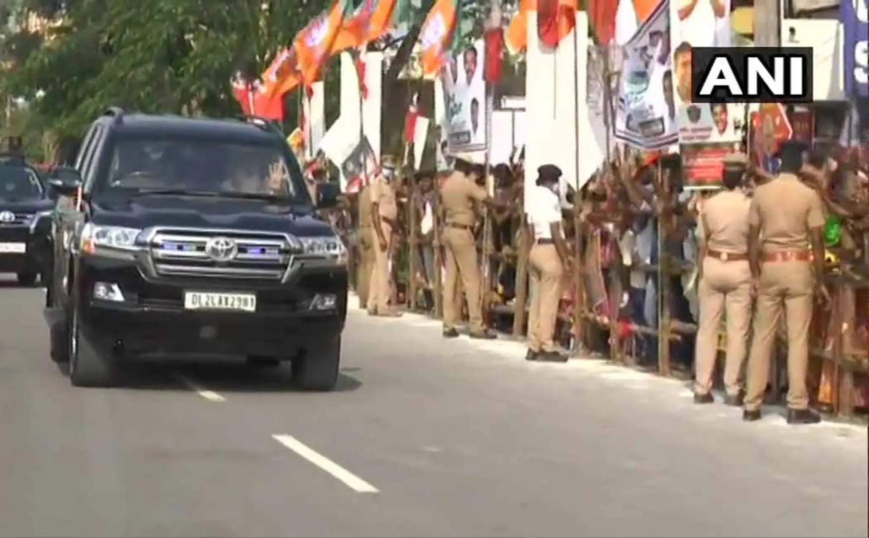 COIMBATORE ARRIVED PM NARENDRA MODI 