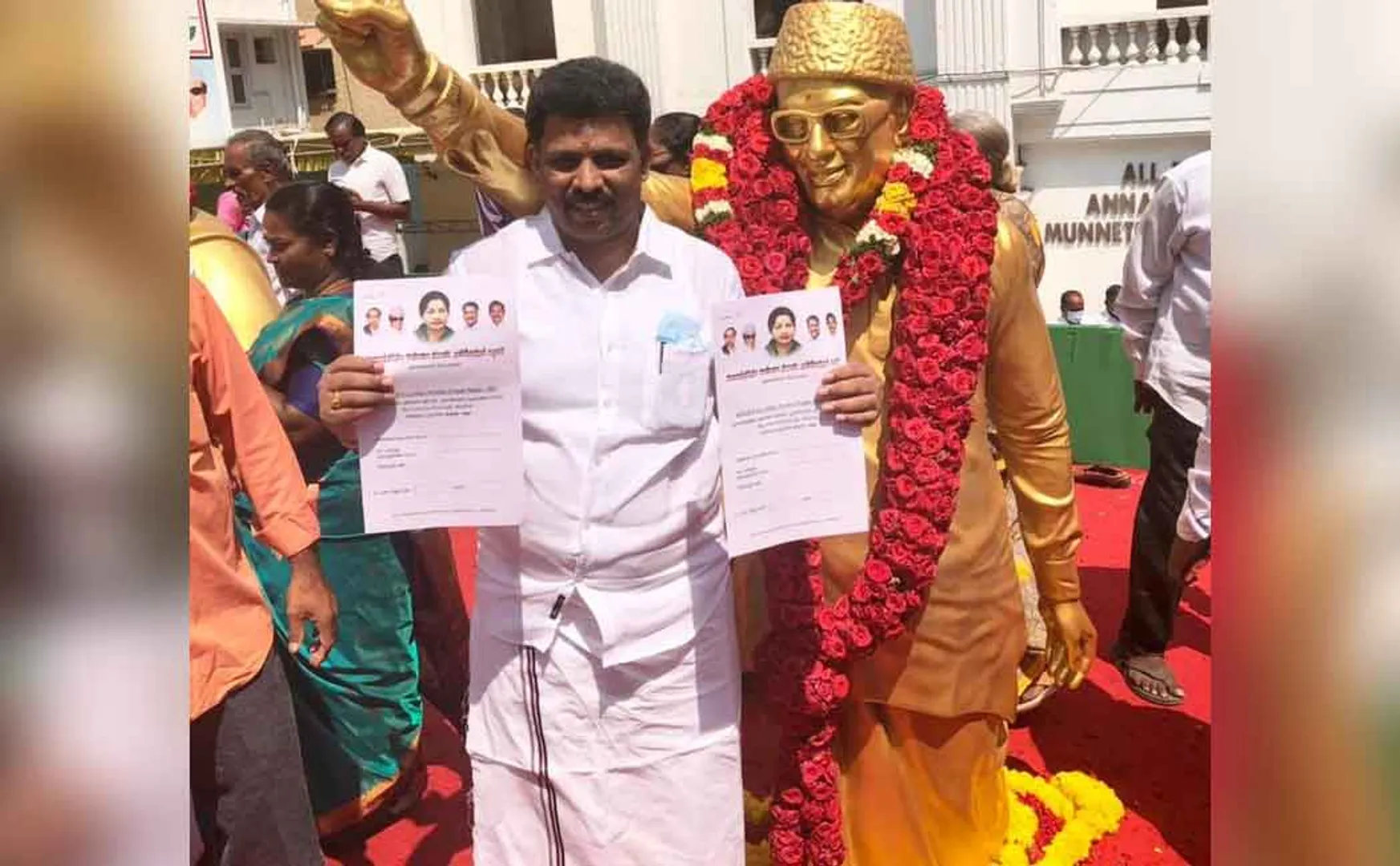 ADMK member petitioned viralimalai 