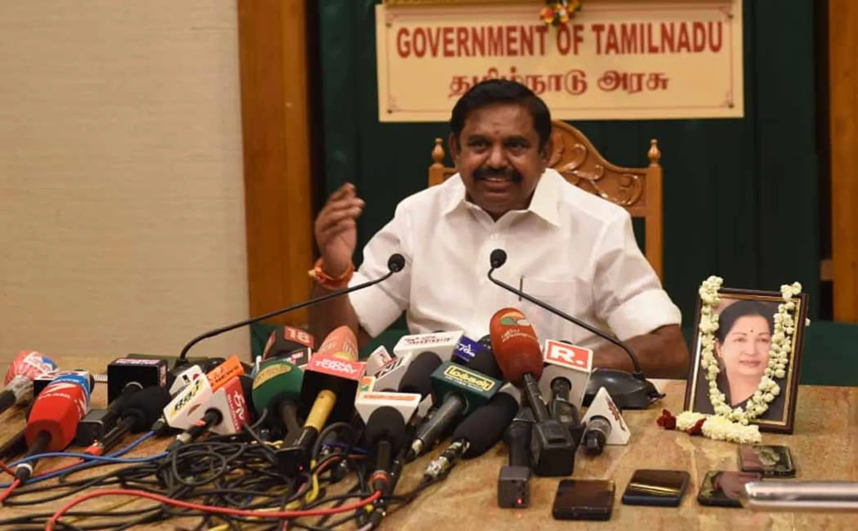 cm edappadi palaniswami pressmeet at chennai chief secretariat 