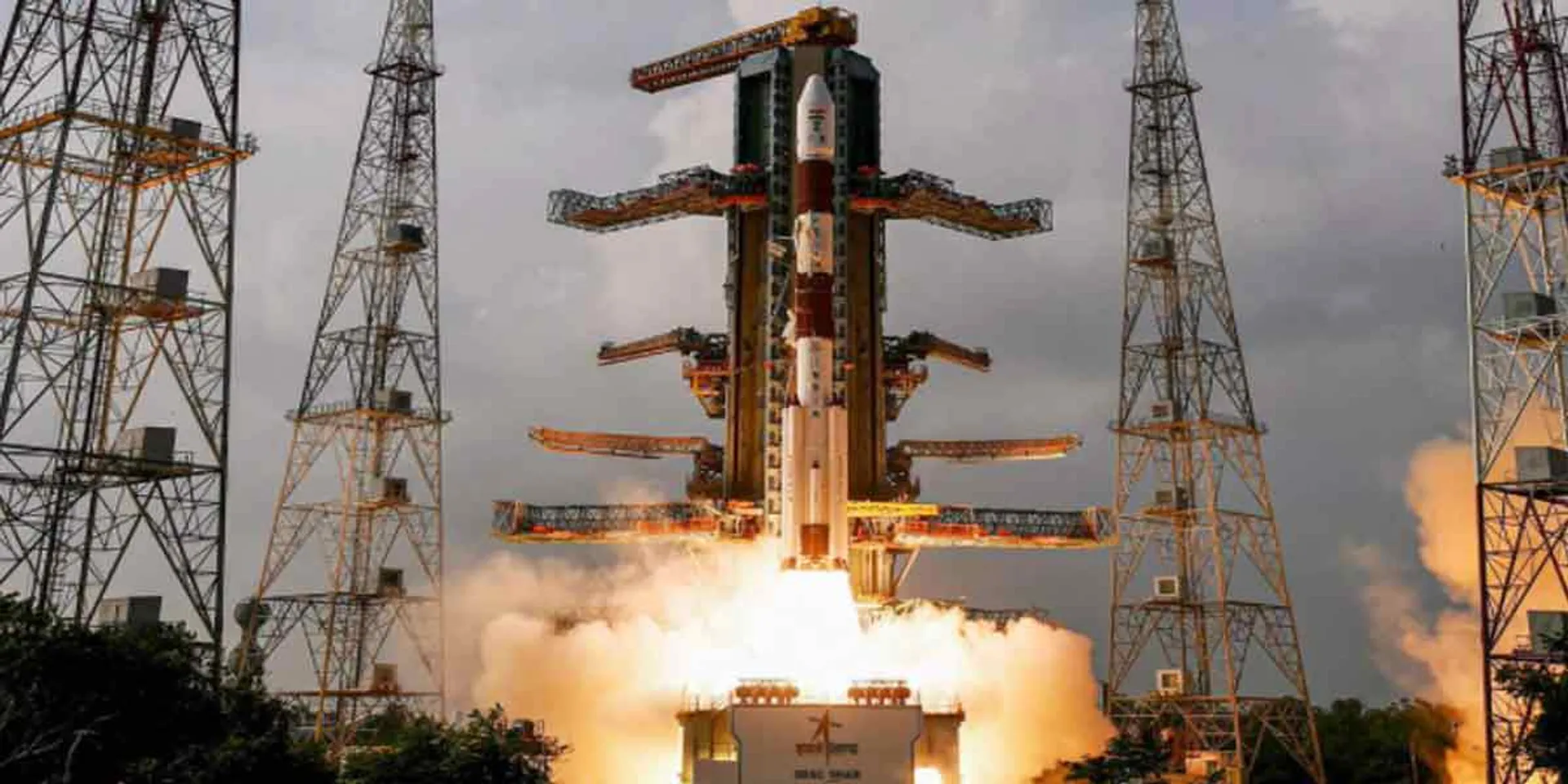 PSLV C-51 launched into the sky
