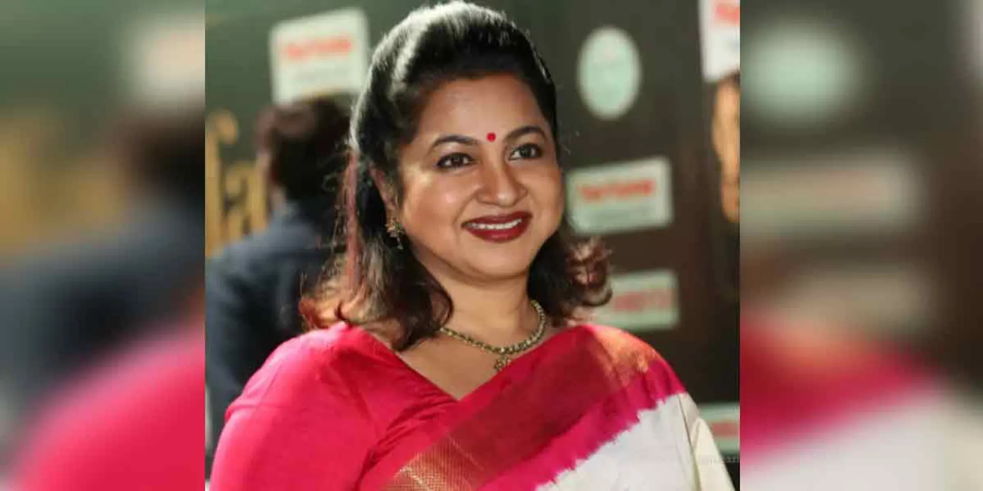 radhika will contest the election ... smk who announced the constituency on the stage!