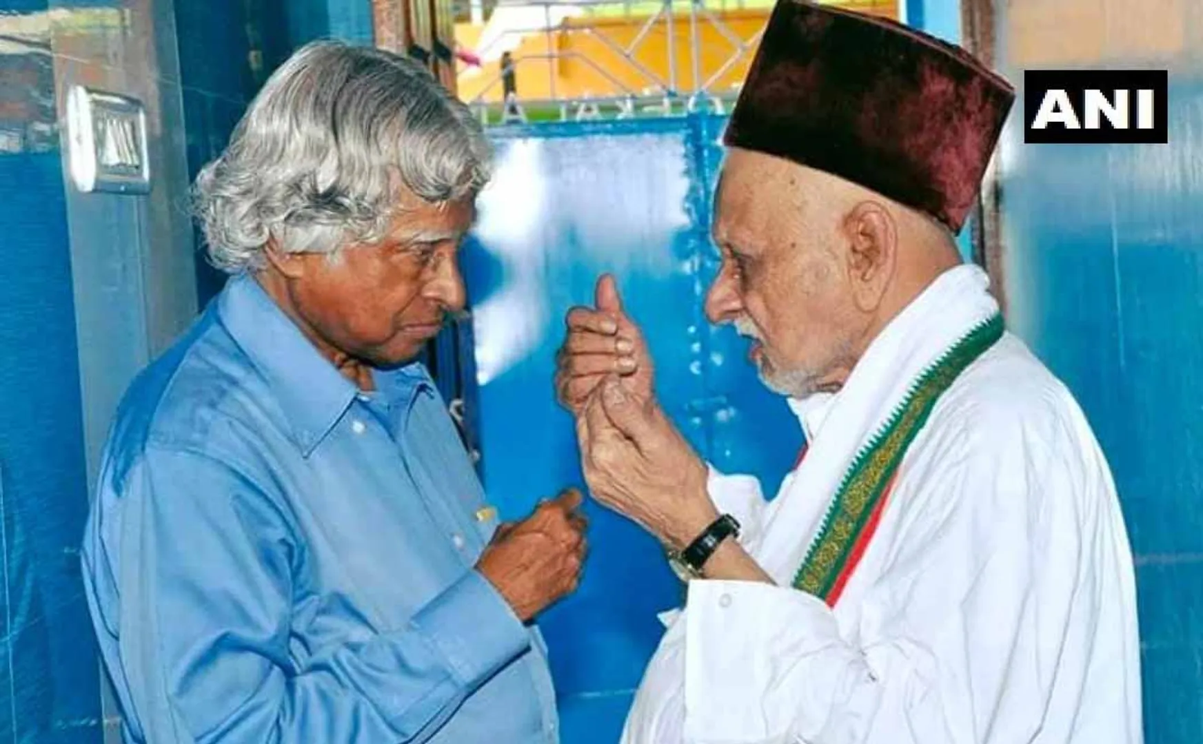 Former President Dr APJ Abdul Kalam's elder brother IN RAMESHWARAM 