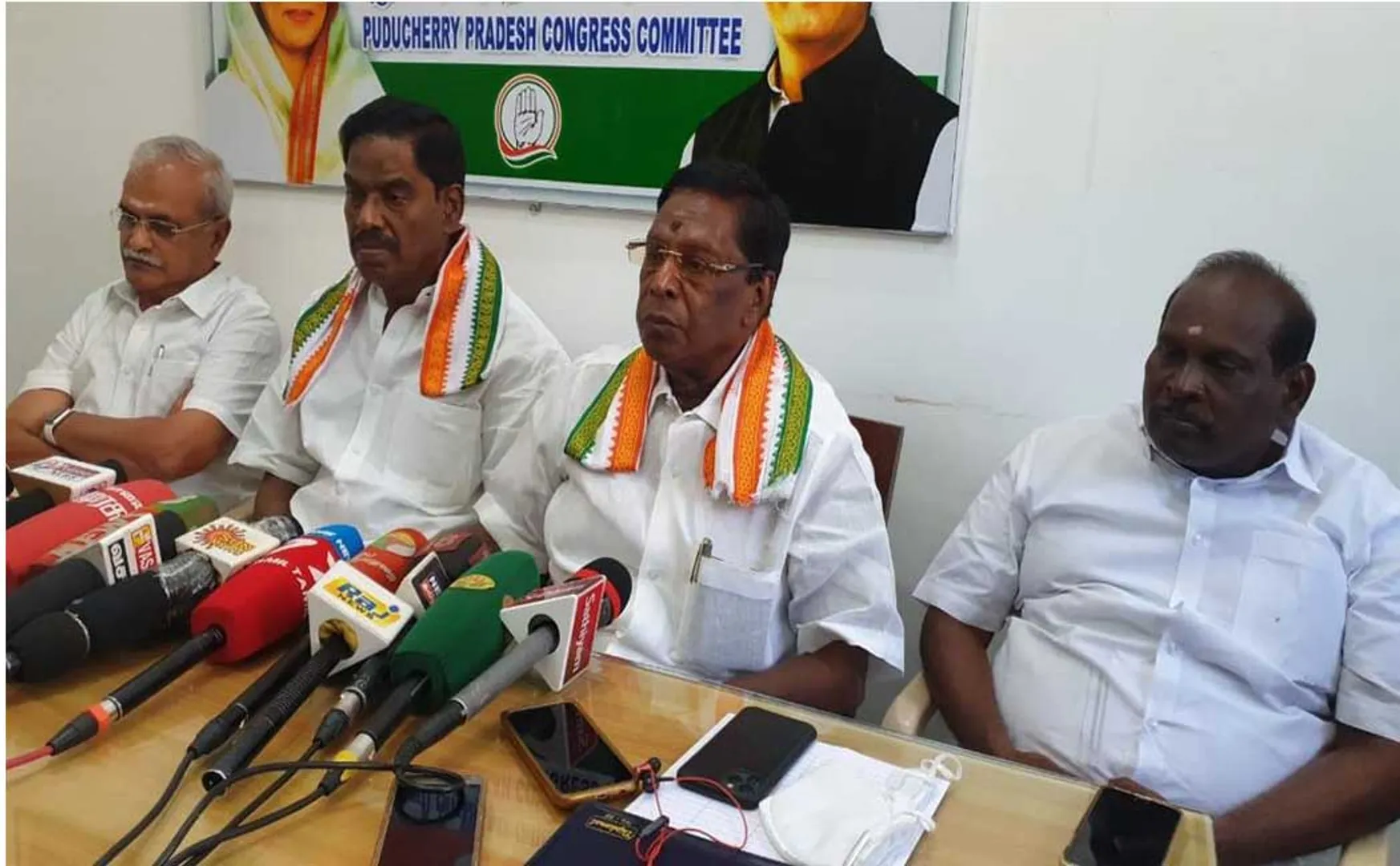 PUDUCHERRY ASSEMBLY ELECTION DMK AND CONGRESS ALLIANCE DISCUSSION 