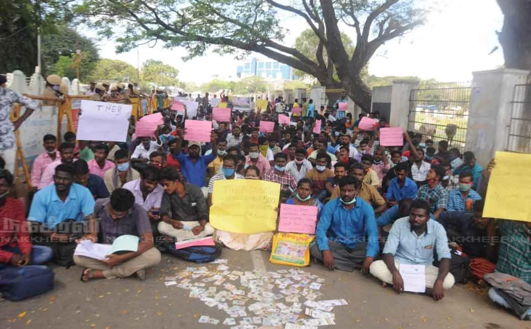 Those who wrote the exam for the gang man job involved in the hunger strike 