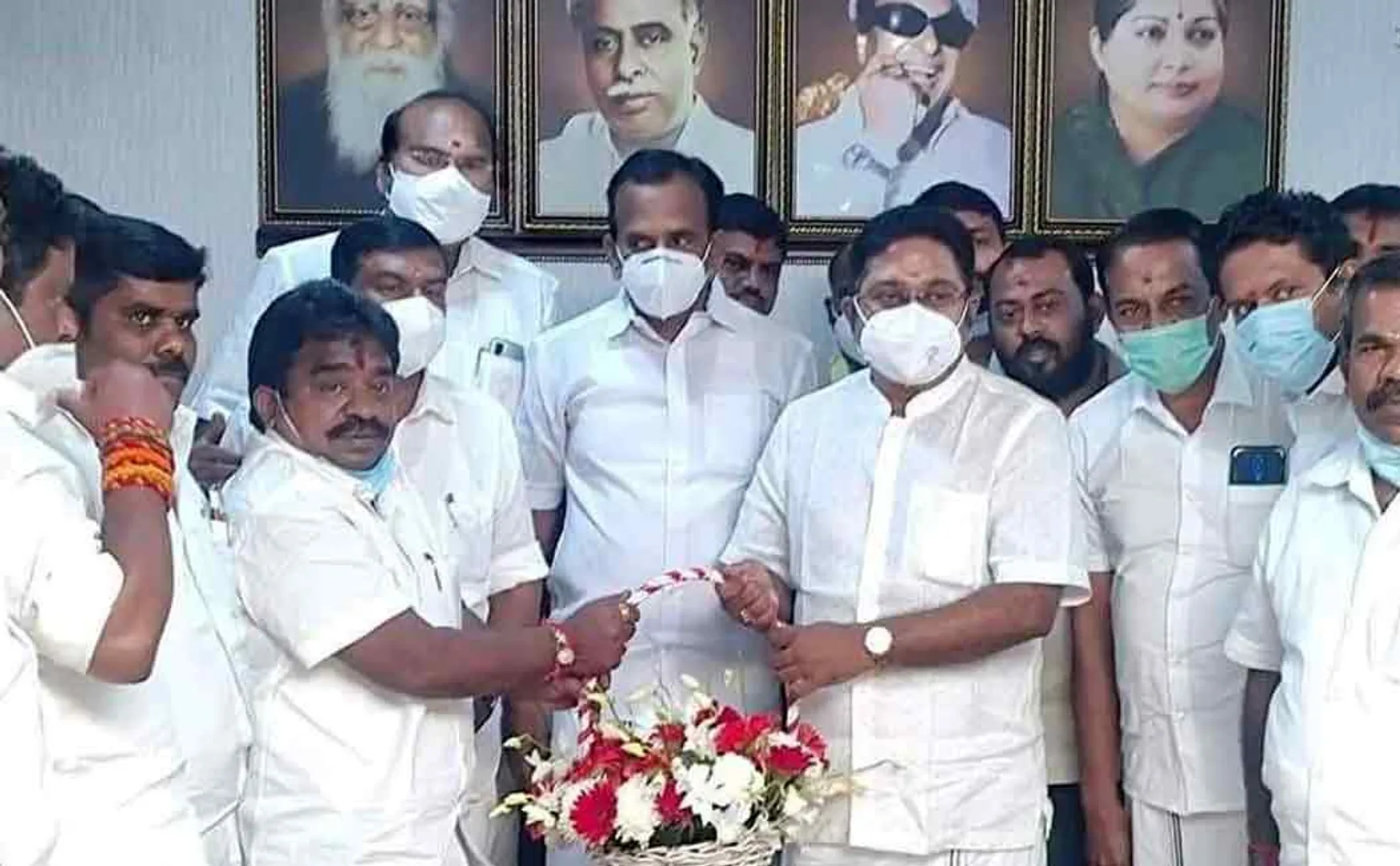 MLA Rajavarman who joined into ammk from admk addressed press  