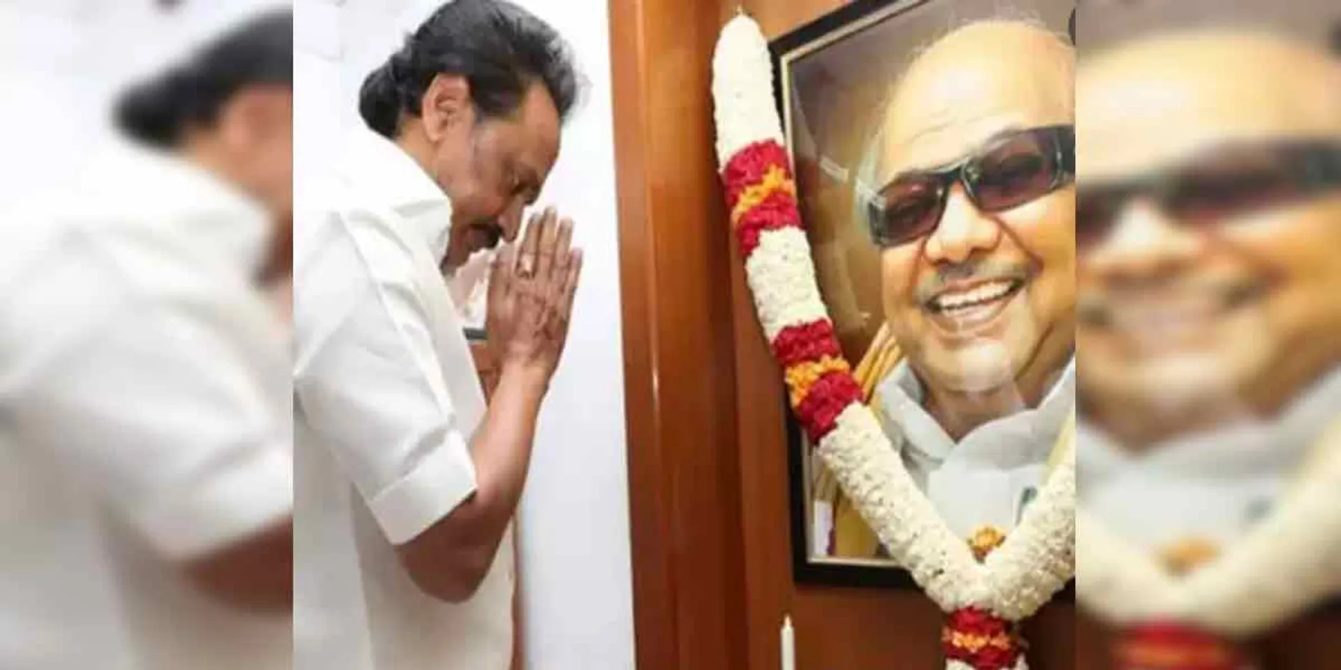 Stalin pays homage to kalaingar film at Gopalapuram house with candidate list!