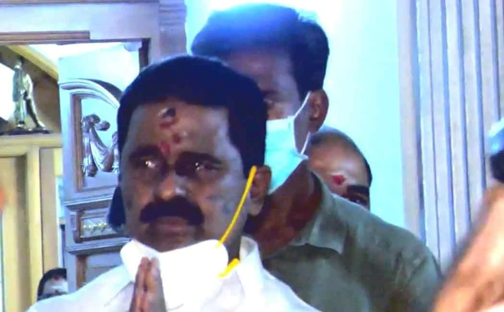 Minister Kamaraj tears back from Corona 