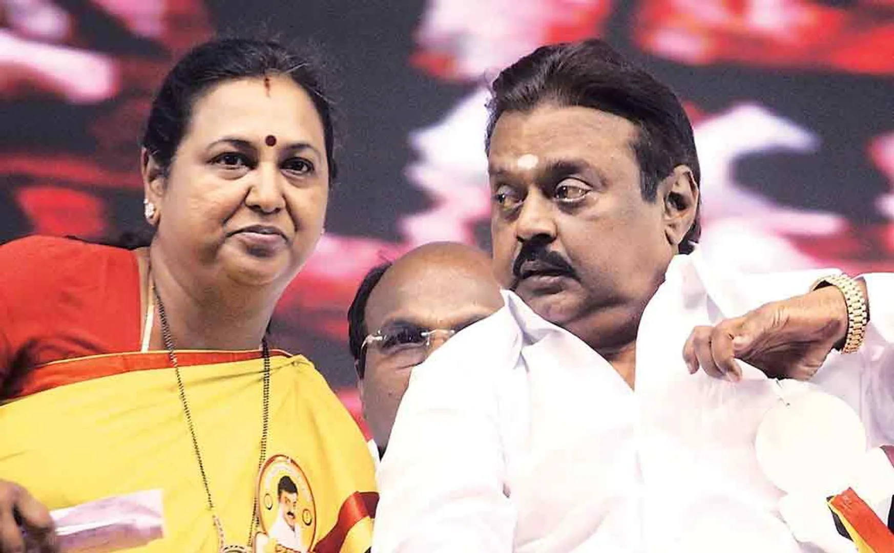 Premalatha Vijayakand in the constituency won by DMDK leader Vijayakand 