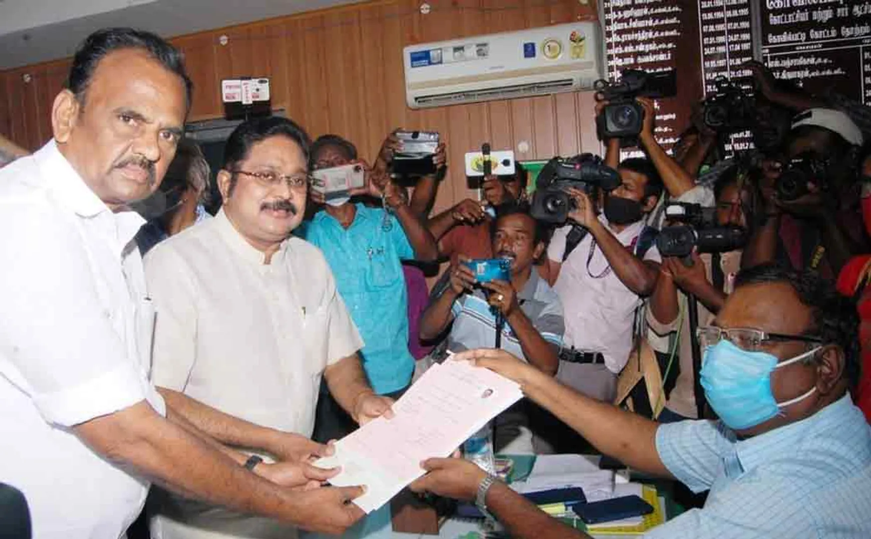 TTV Dinakaran addressed press after nomination kovilapatti constituency 