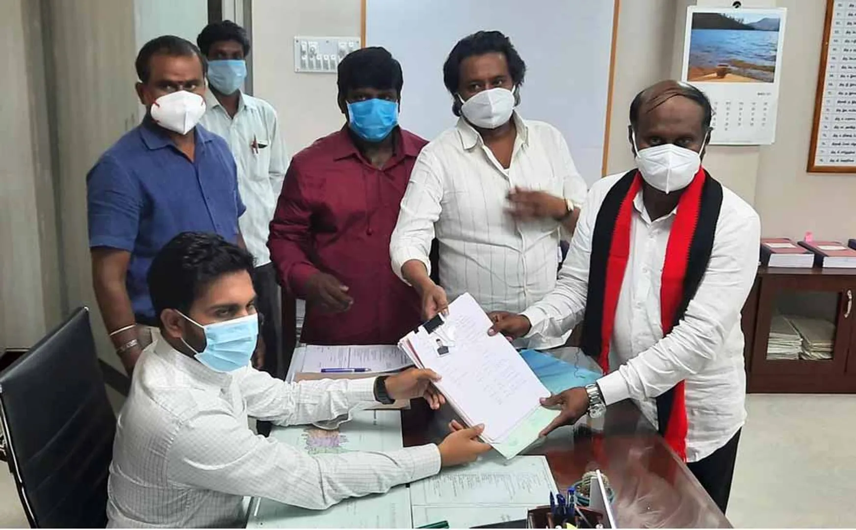 dmk alliance party candidates submitted the nomination 