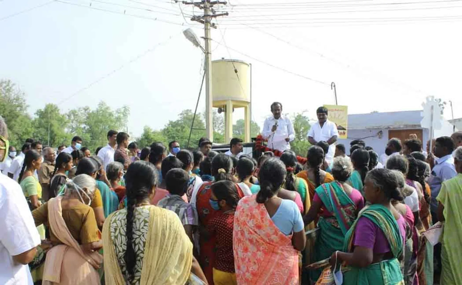 erode district dmk candidate election campaign and interact with peoples  