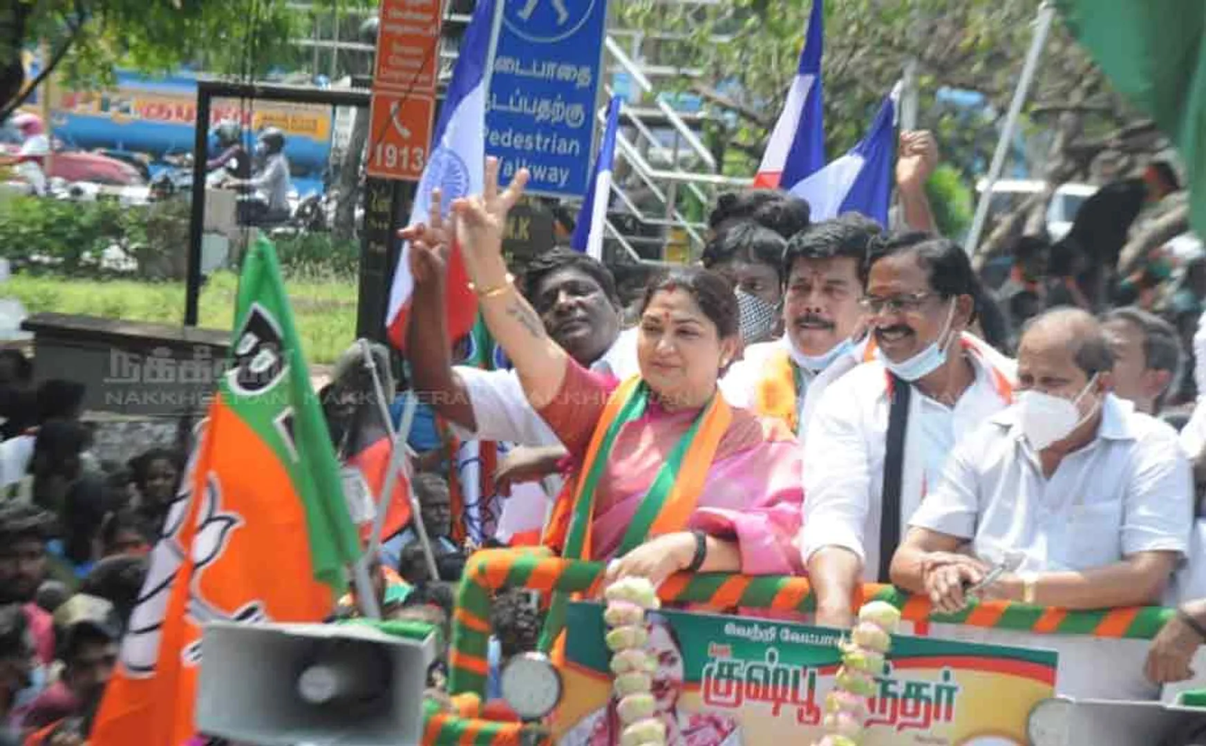 Kushboo election campaign at thousand light constituency 