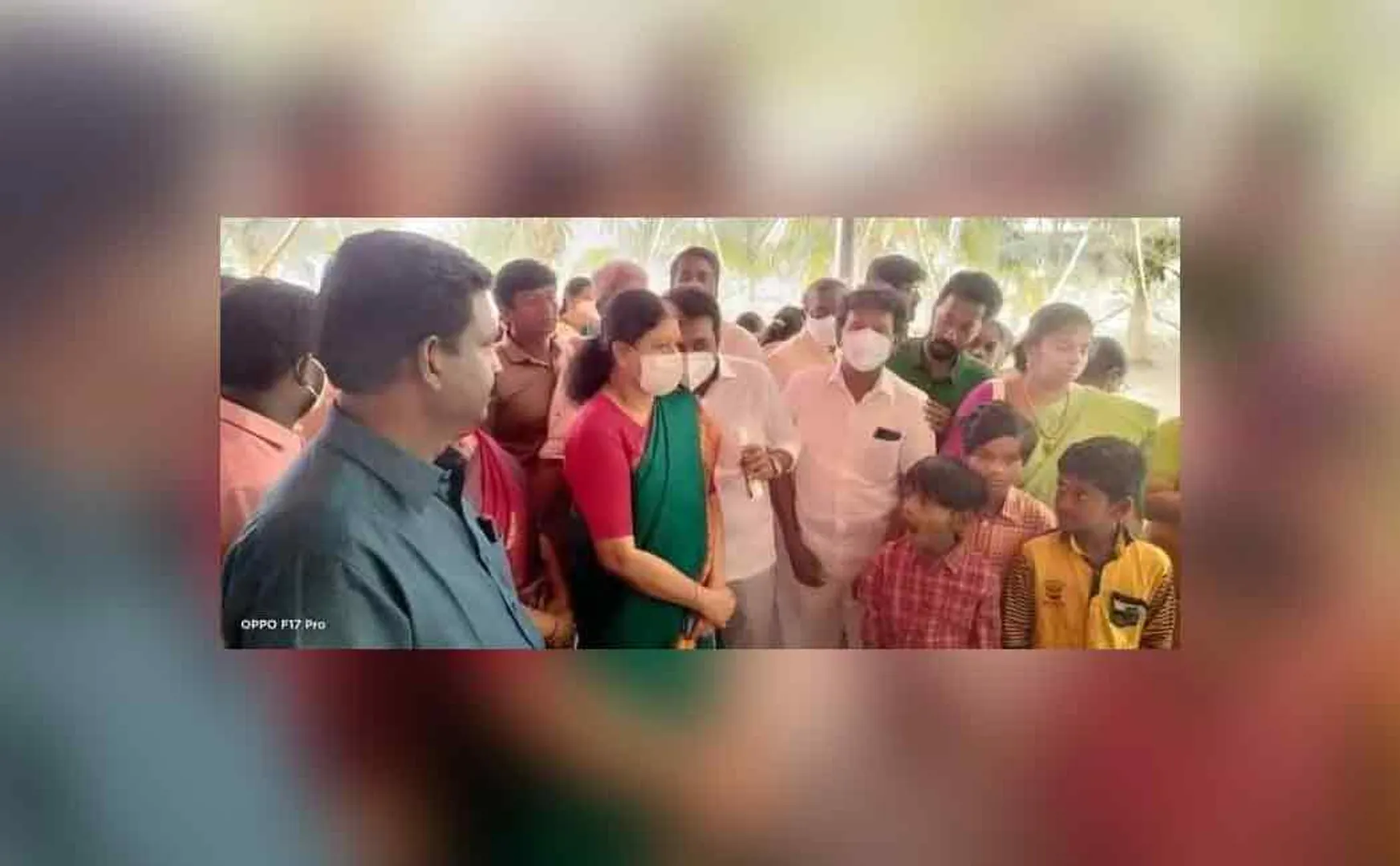 Sasikala shared her thought with her family 