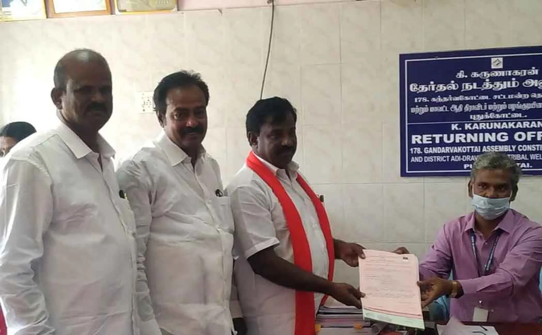 communist candidates who filed nomination with help of surrounded peoples