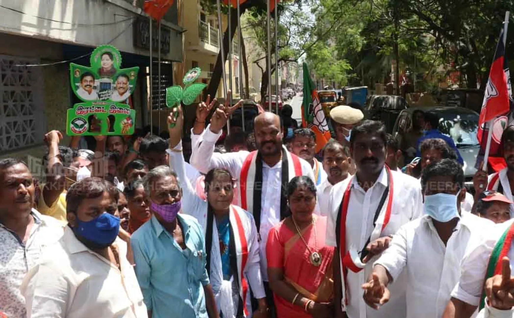 admk party alliance john pandian election campaign 