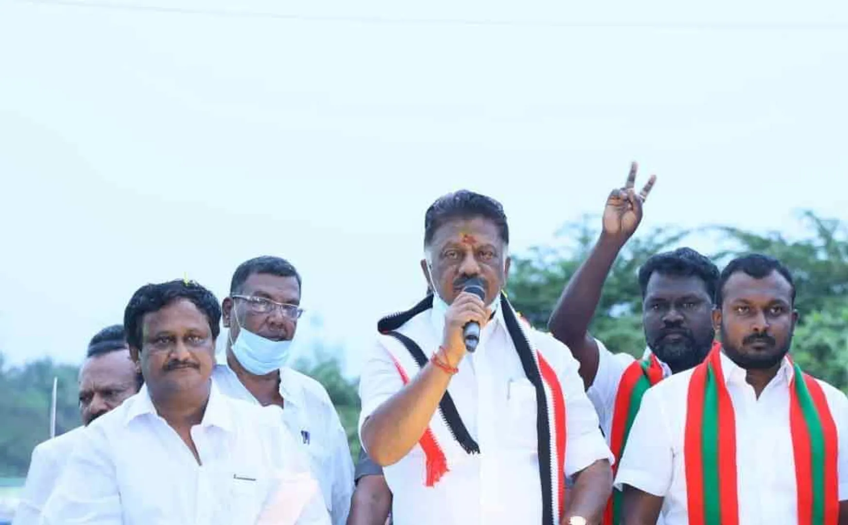 OPS election campaign at theni district 