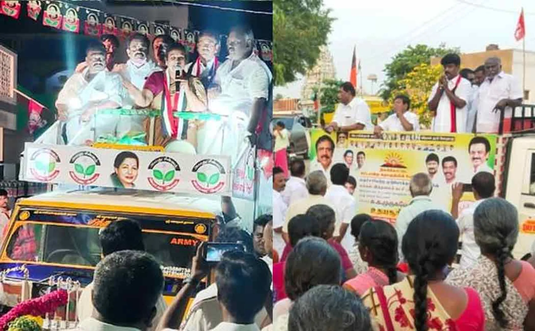 Dindigul district Nilakottai DMK and ADMK candidates 