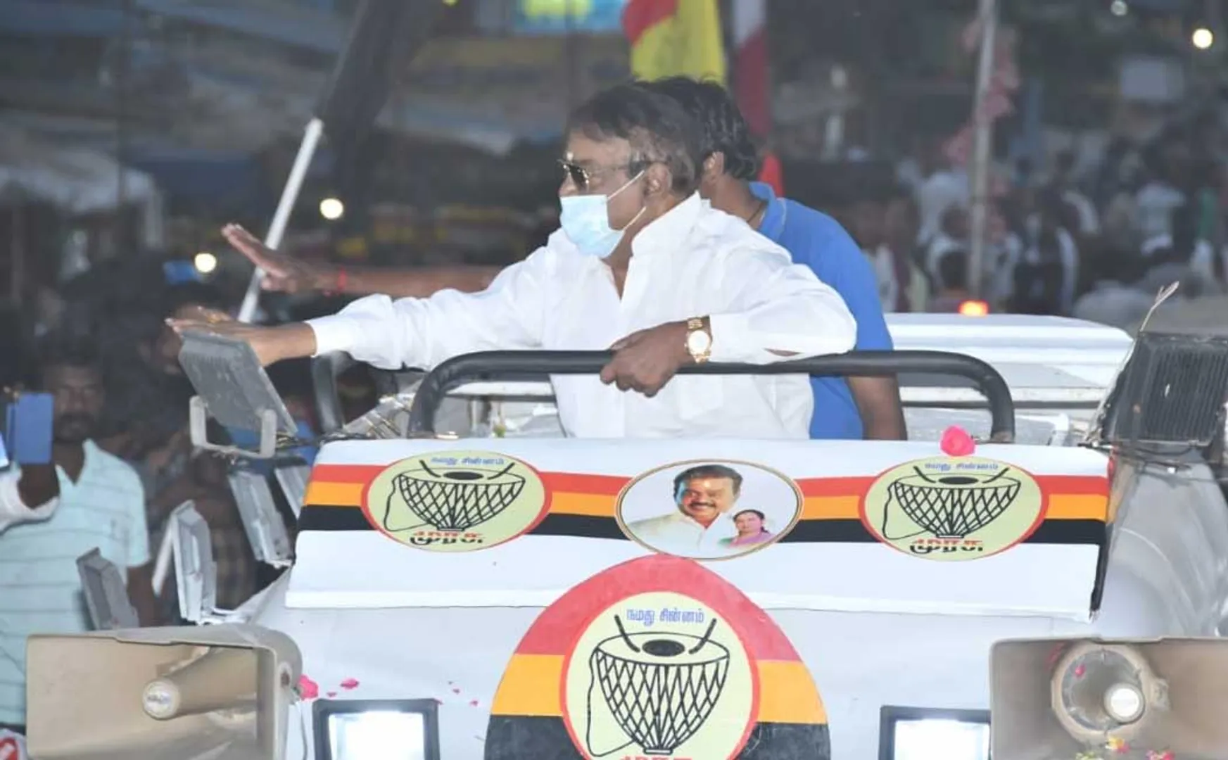 ELECTION CAMPAIGN DMDK PARTY VIJAYAKANTH 