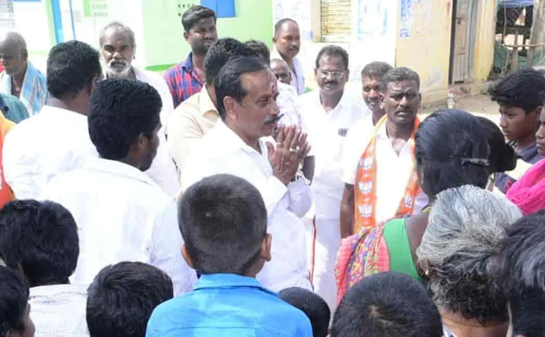 BJP Karaikudi candidate H Raja election campaign 