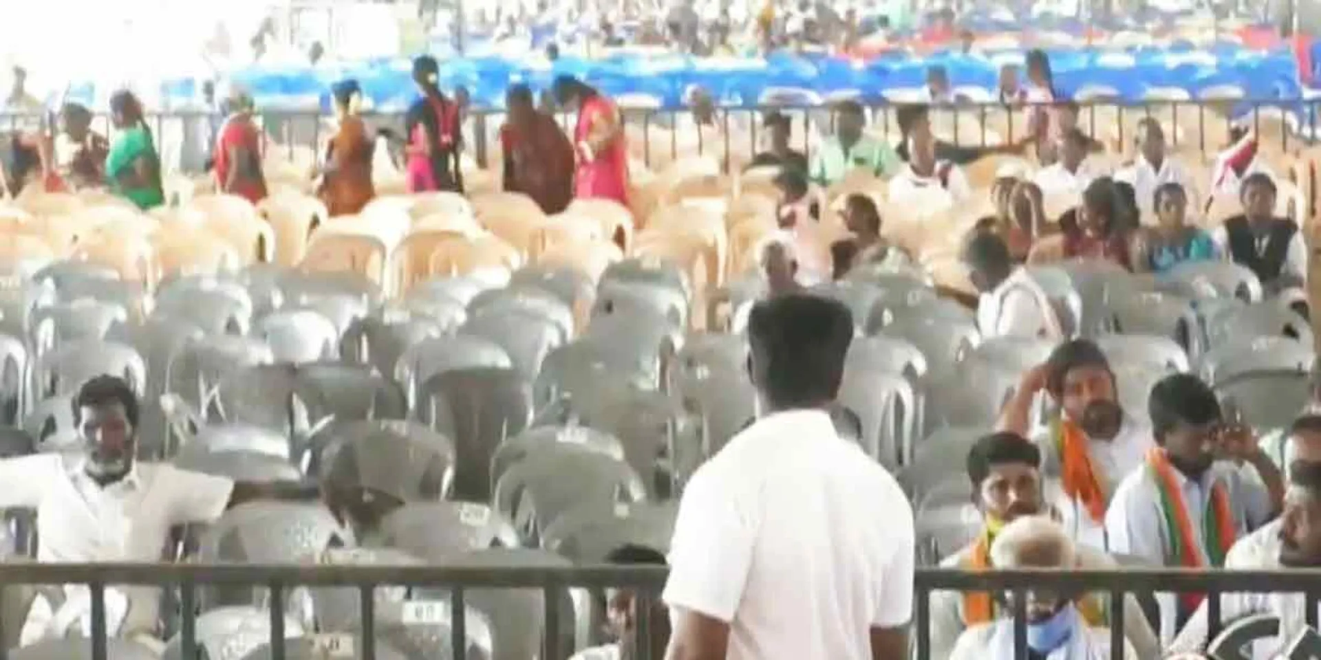 Nadda who came to late... BJP invited the volunteers 