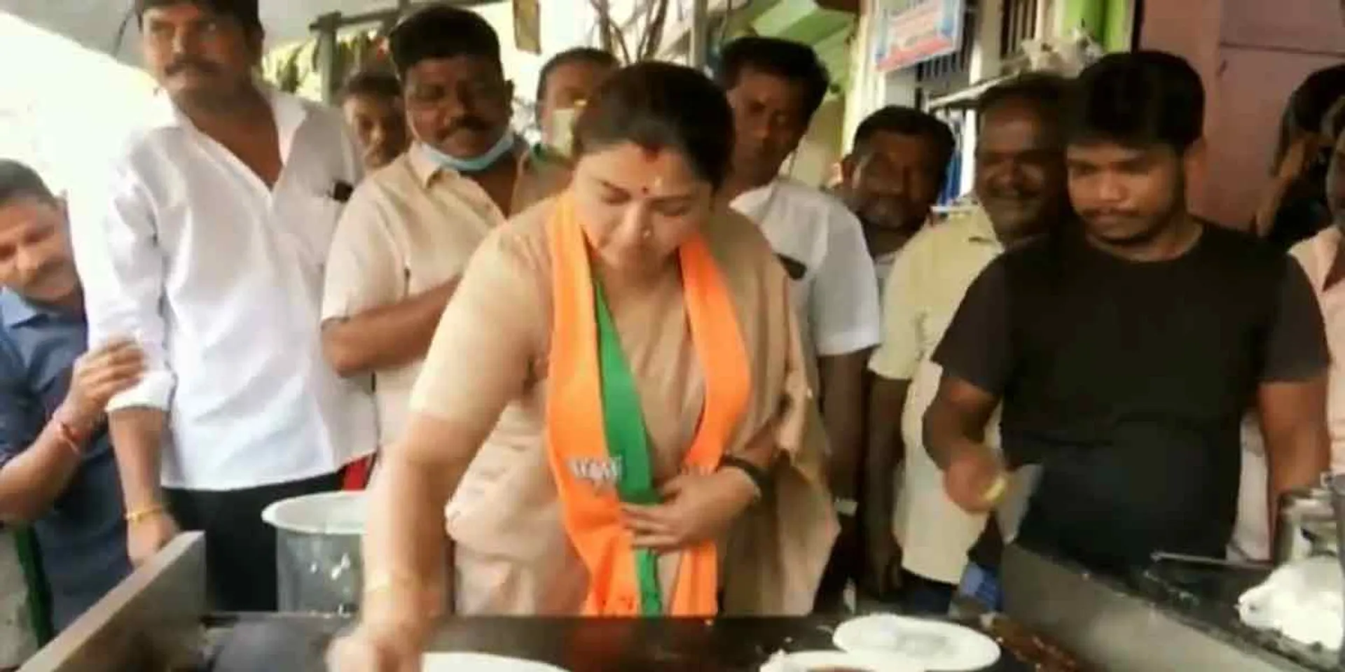 Khushboo baked dosa in the campaign