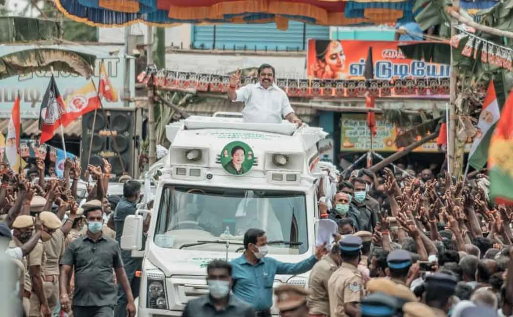 admk leader and cm edappadi palaniswami election campaign 