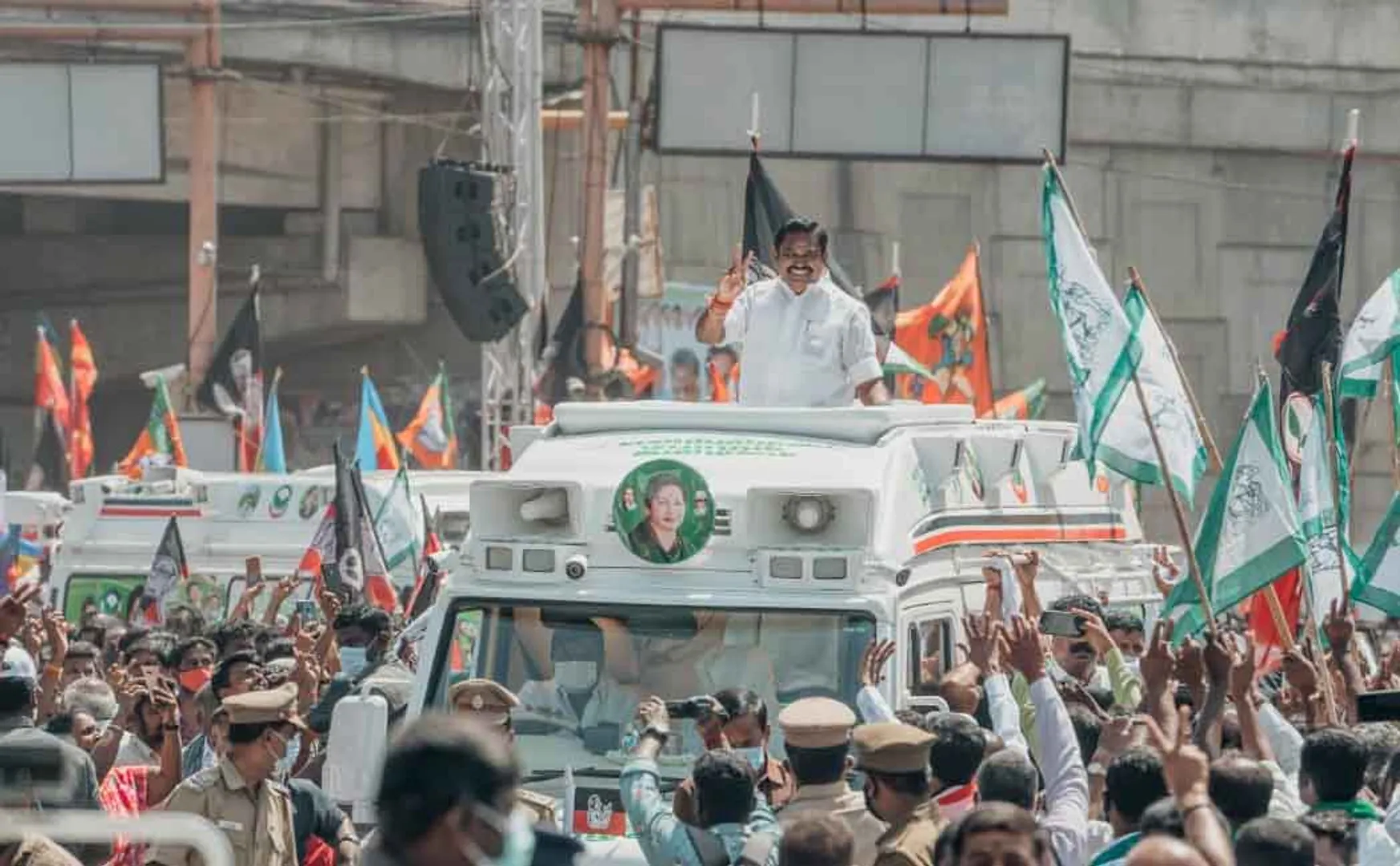 admk leader and cm of tamilnadu election campaign at chennai 