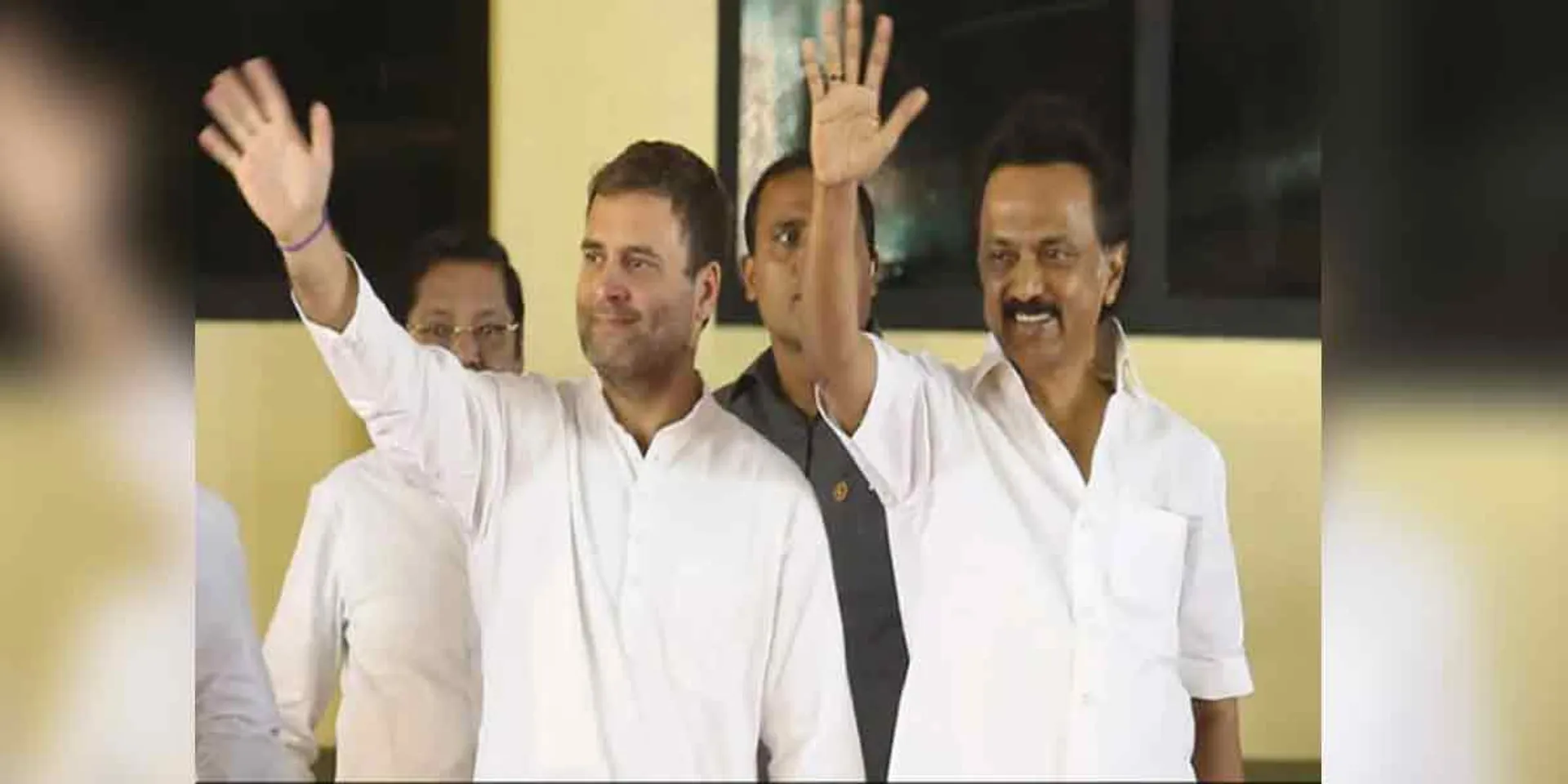 Rahul Gandhi and Stalin campaign on the same platform in Salem today!