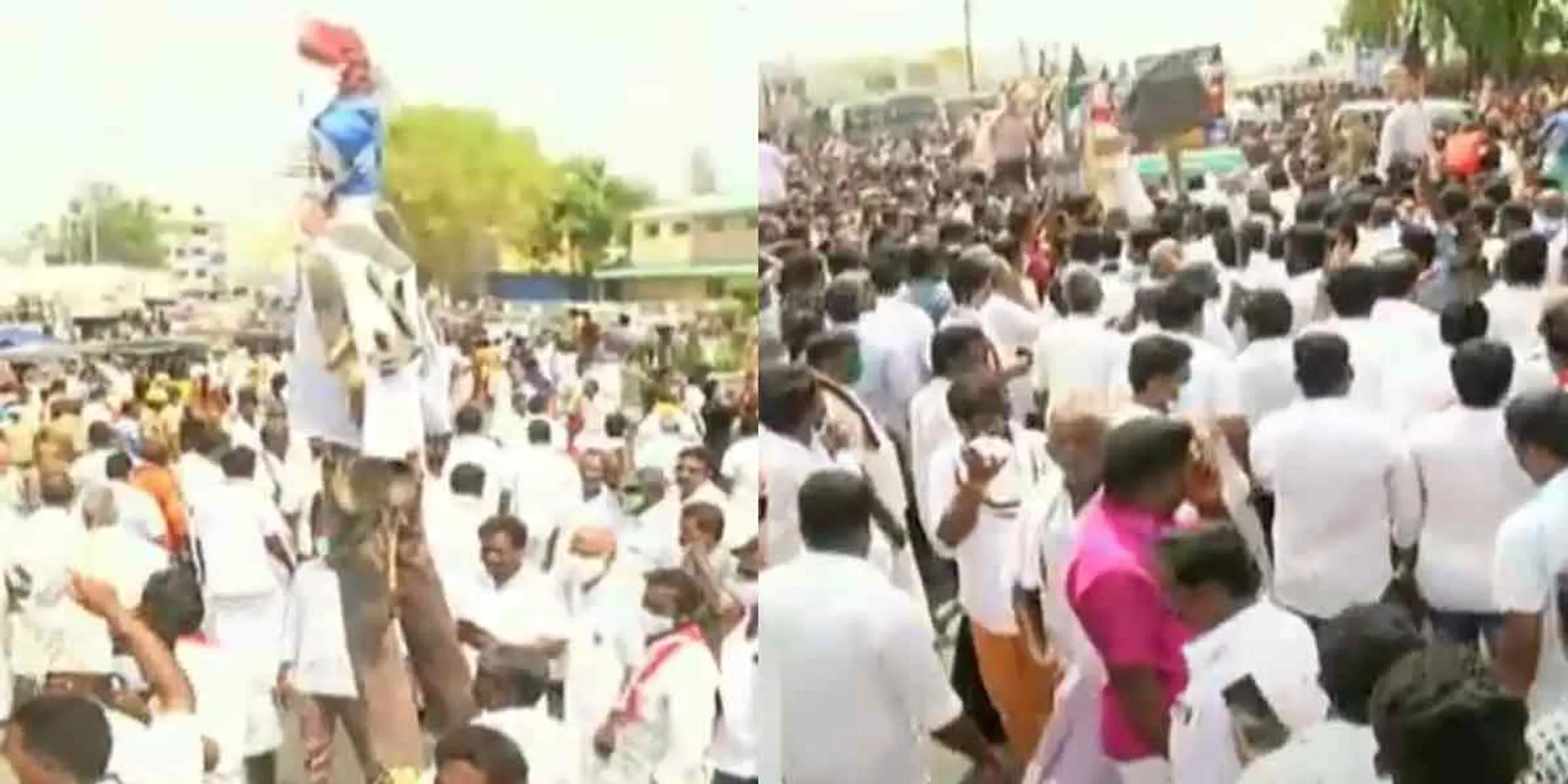 AIADMK rallies against A. Rasa in Edappadi!