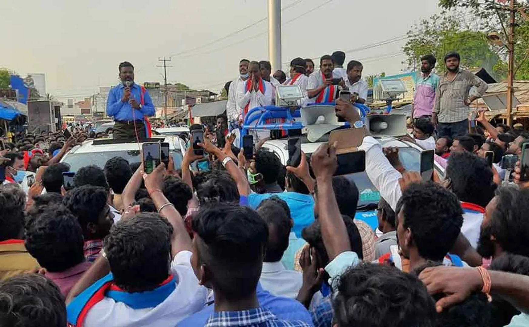 election campaign thol thirumavalavan mp at chidambaram 