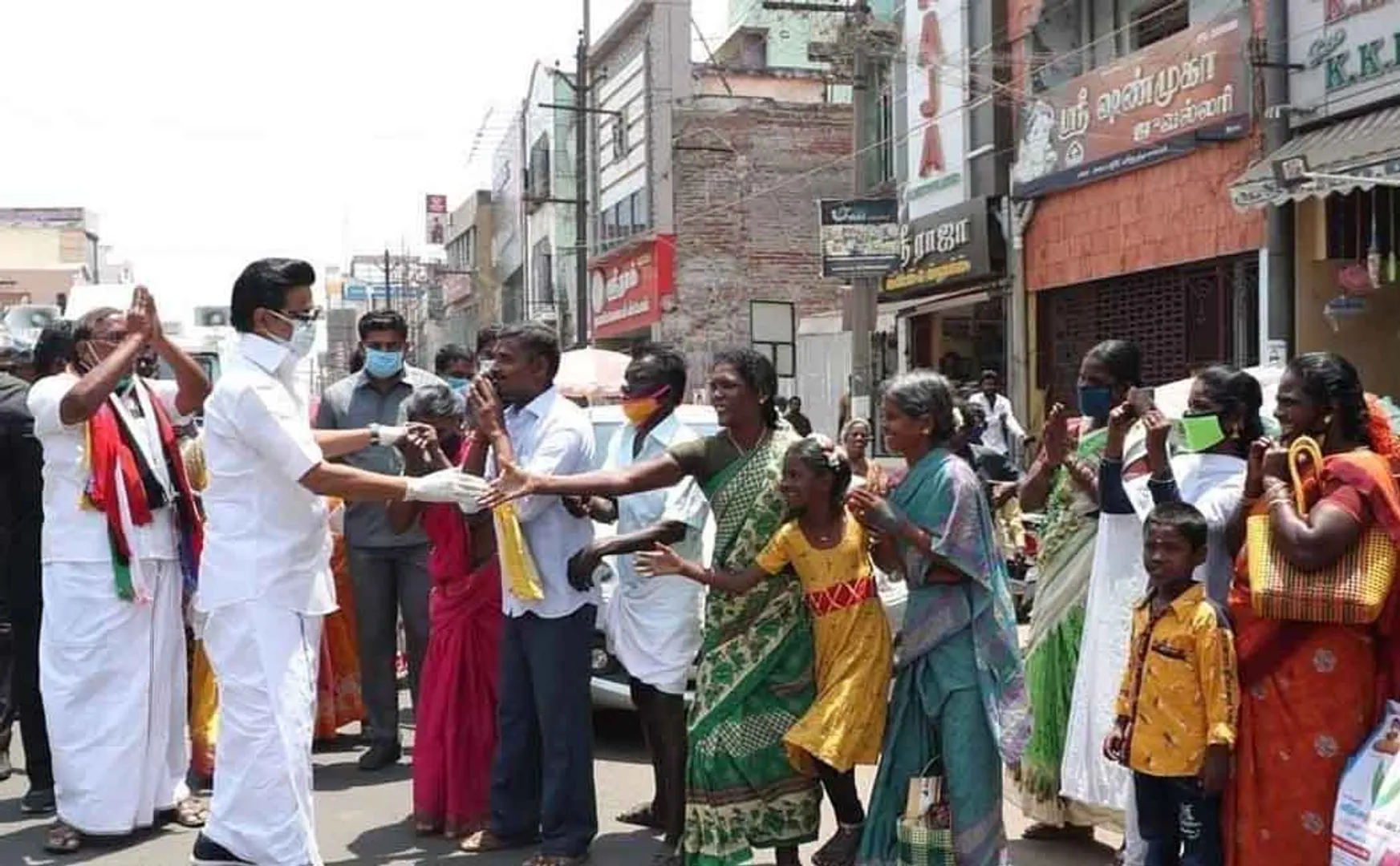 dmk mk stlain election campaign meet with peoples 