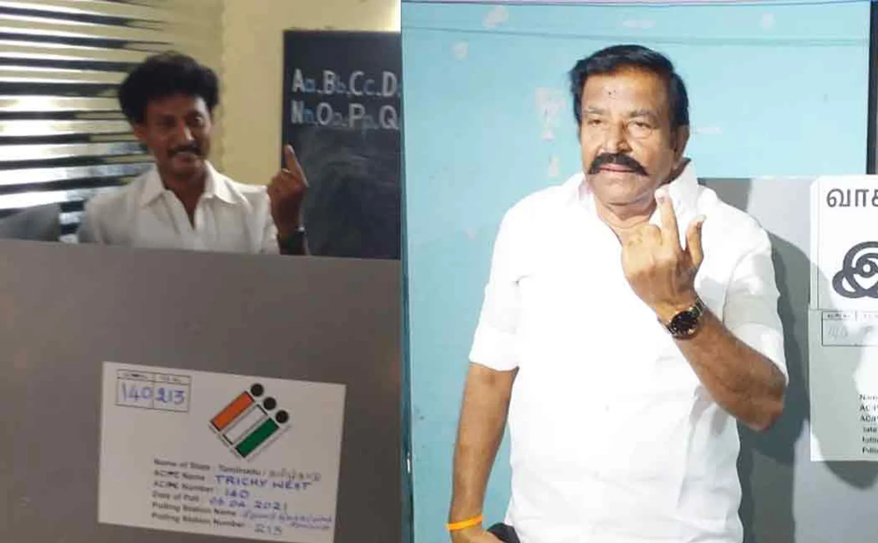 KN Nehru, Anbil Mahesh cast Vote  