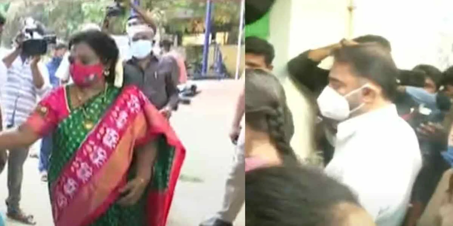 Kamal Haasan, the Governor Tamilisai who came to vote