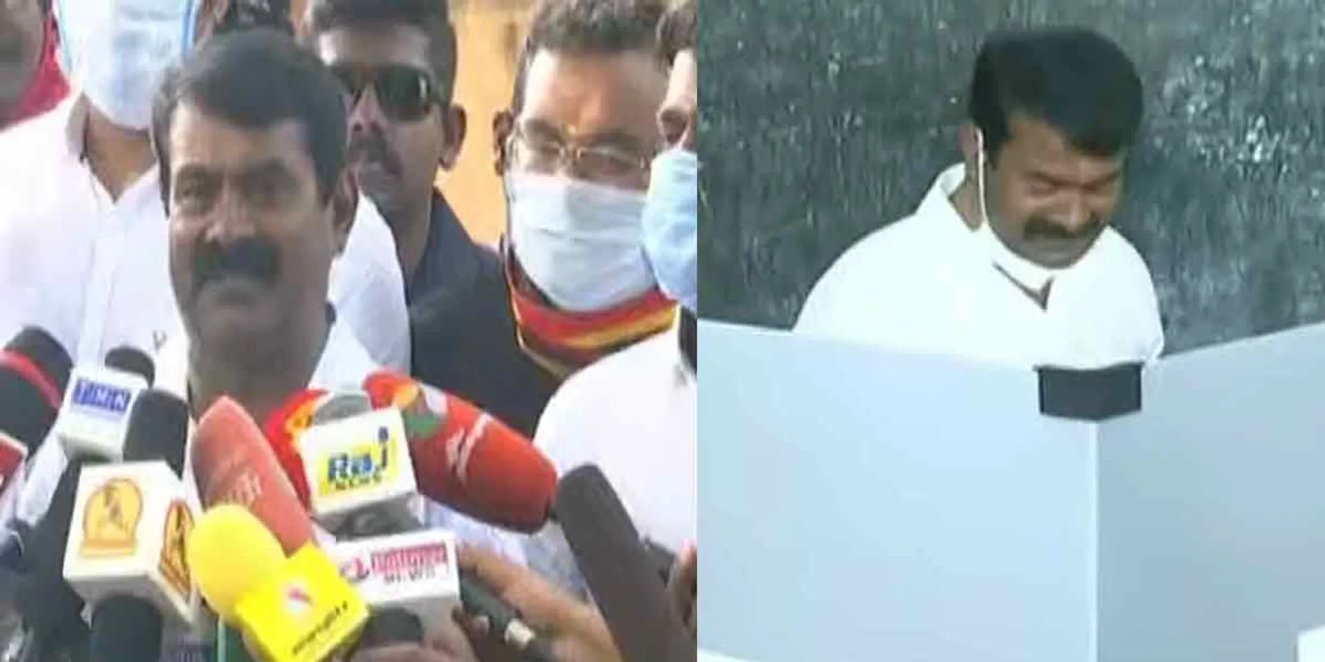 In Coimbatore, houses have written 'Paid' ... we see ... will the Election Commission see? -Seeman question