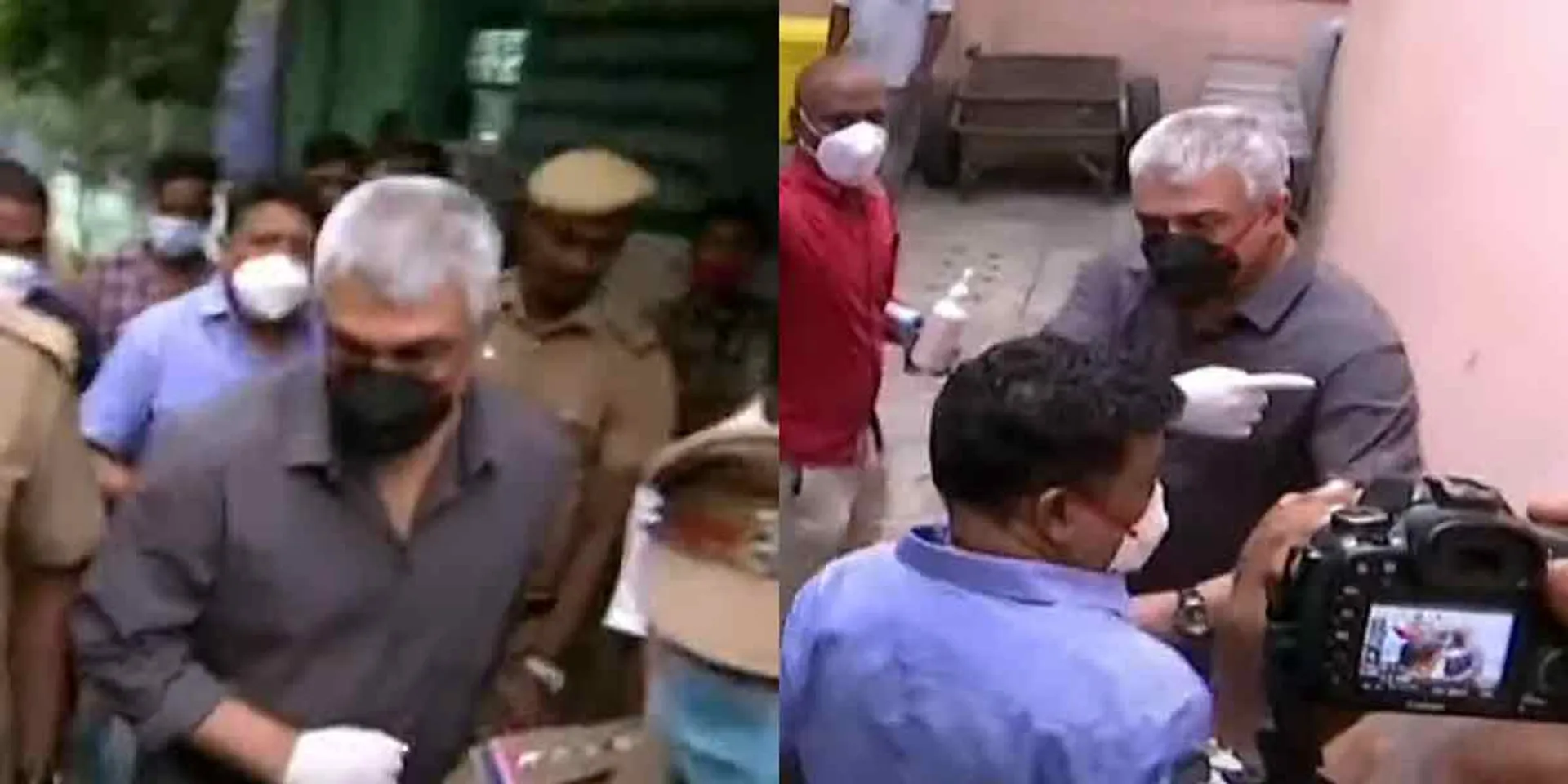  Voting for the Assembly elections has begun ... !! Actor Ajith was the first to vote!