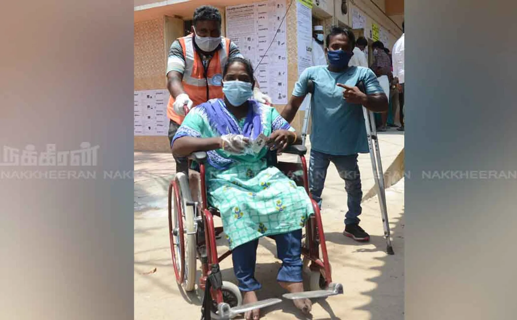 People with disabilities who voted with the arrangement of the Election Commission