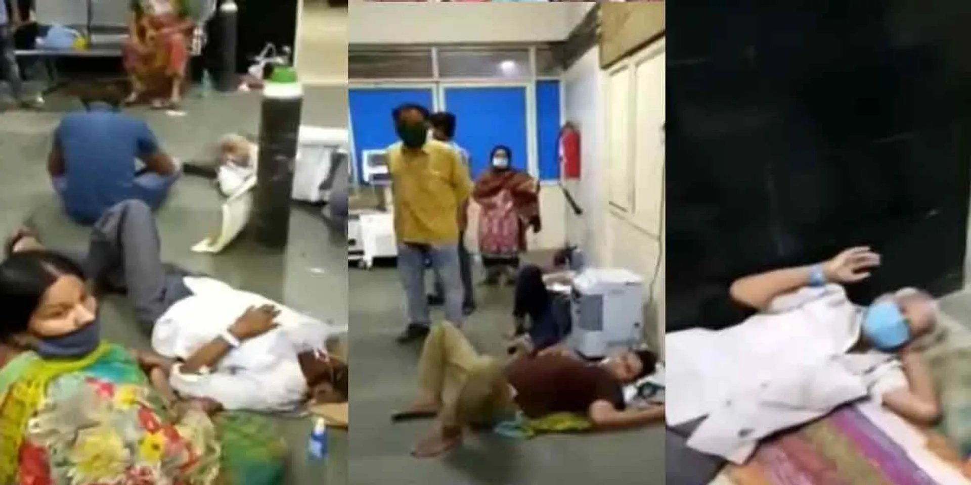 Corona patients lying on the floor ... shocked by the video !!