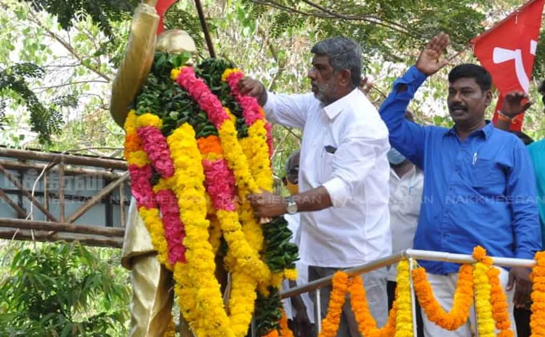 Communist Party's bakkiyam to wear garland to Ambedkar statue 