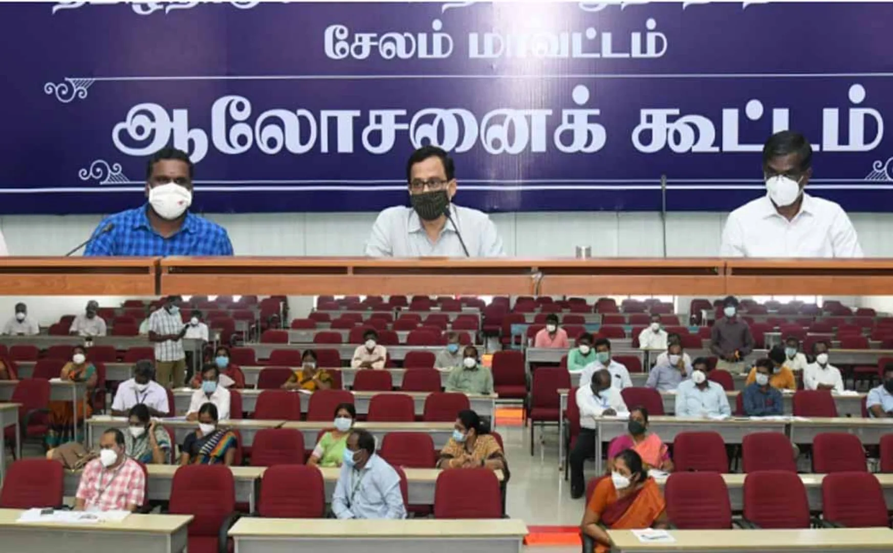 coronavirus prevention meeting salem district collector speech 