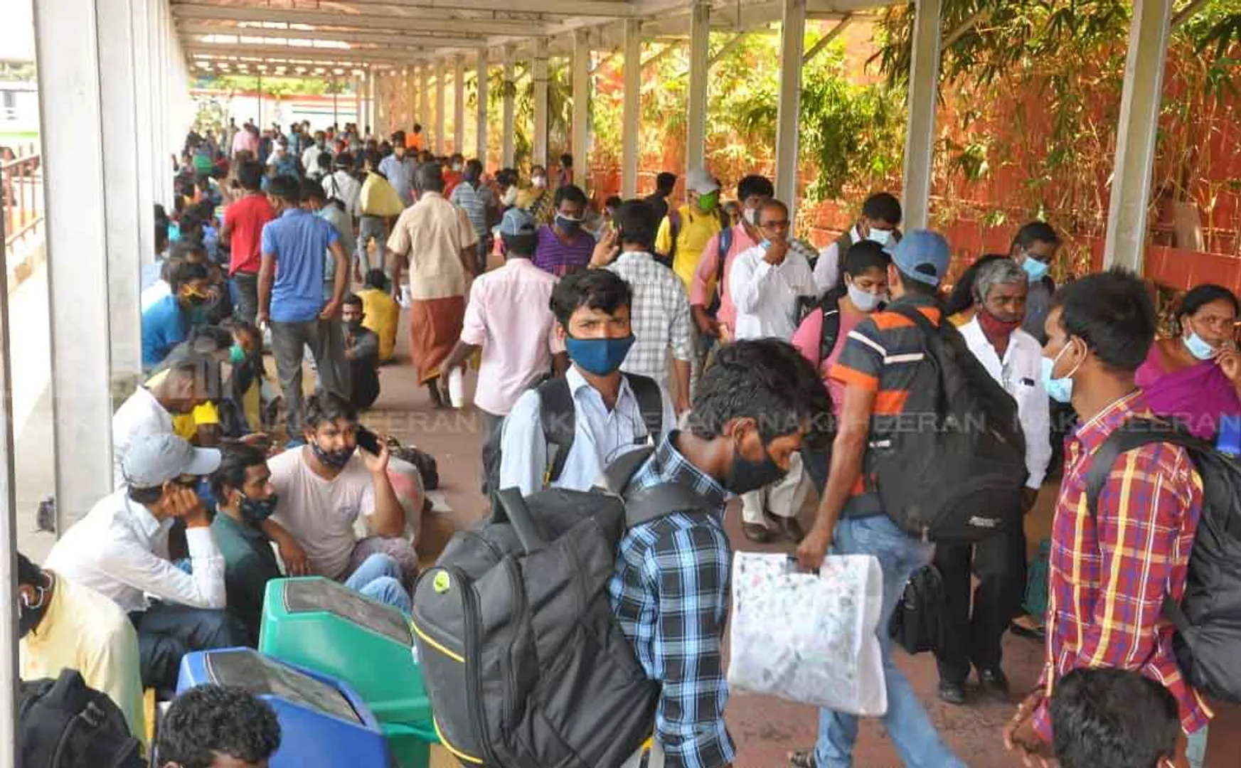 Northerners gathered in Chennai Central