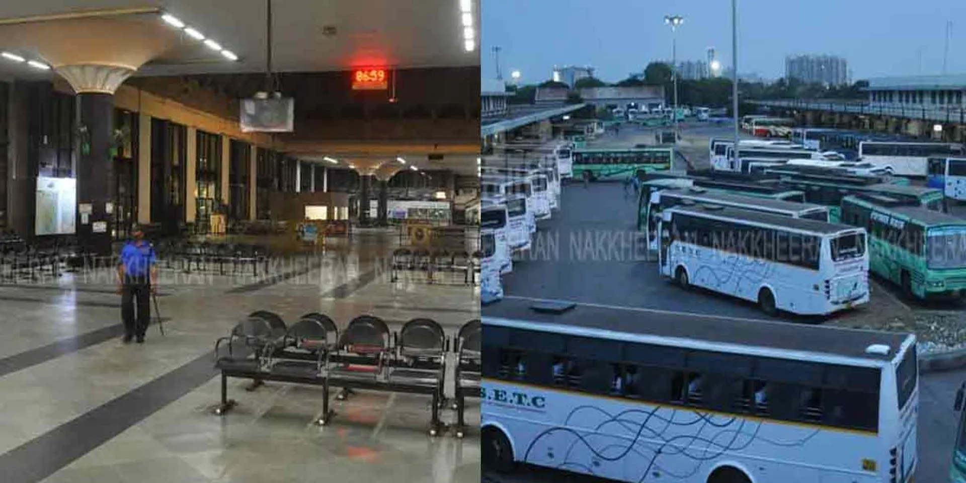 Night curfew in Tamil Nadu ... Deserted Chennai Coimbate! (Pictures)