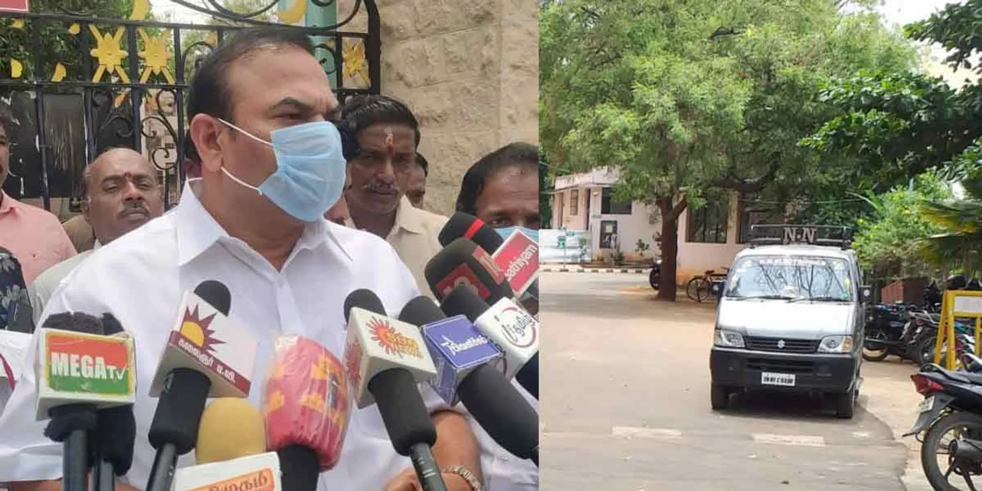 Suspicious vehicle at the counting center' - Trichy East 