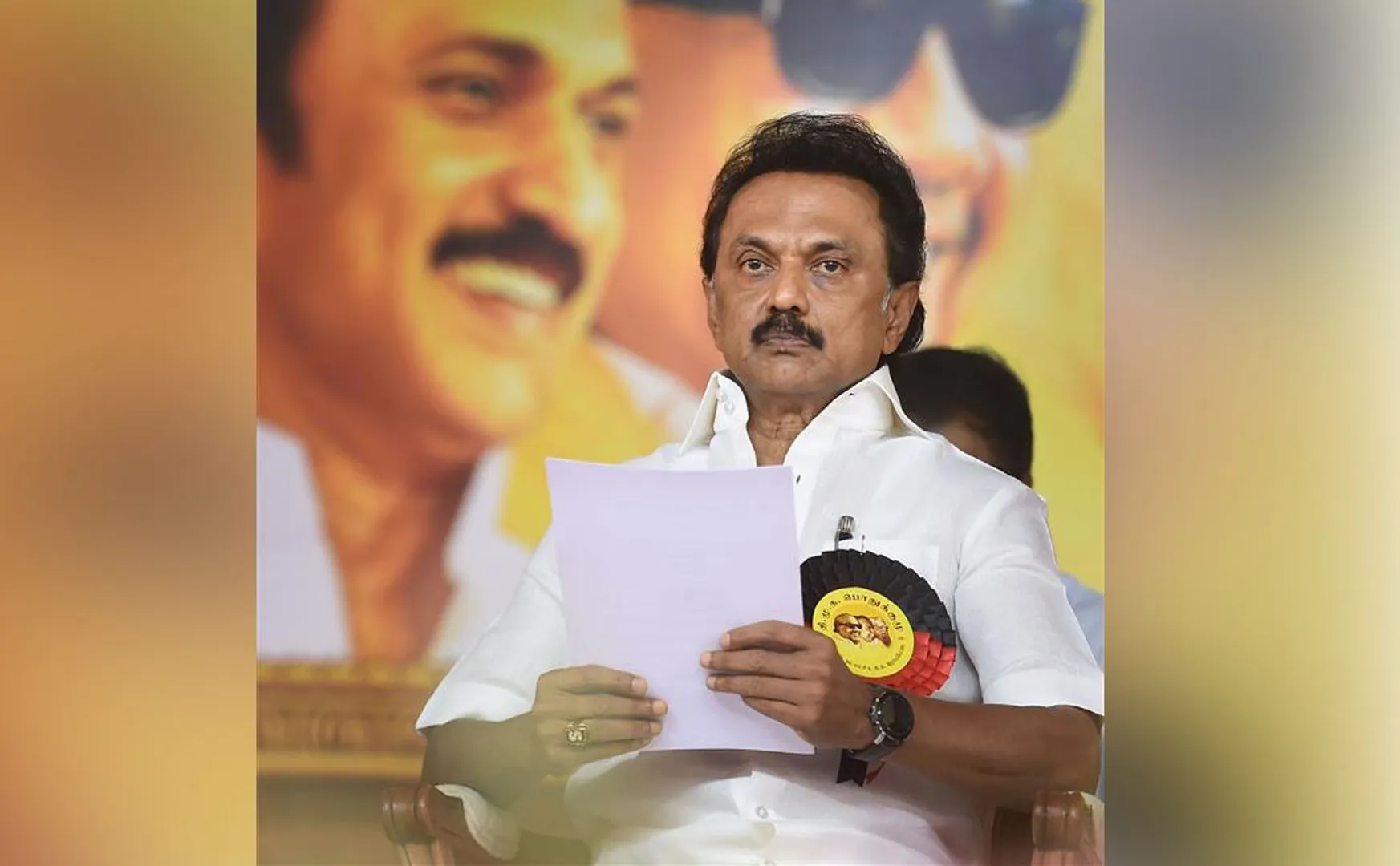 DMK PARTY CHIEF MKSTALIN WROTES LETTER FOR PARTY LEADERS 