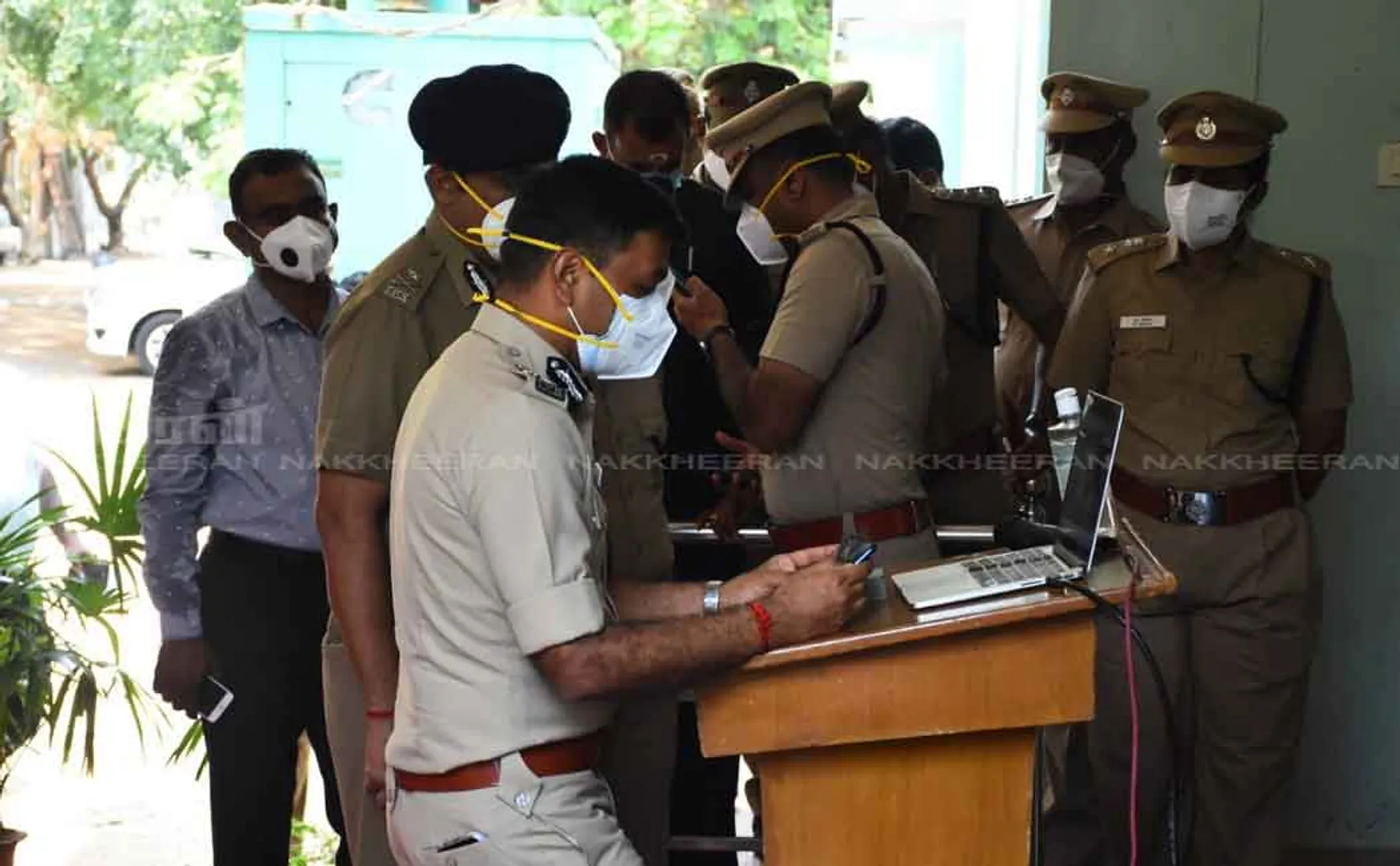 Commissioner of Police inquires about health of policemen through WhatsApp video call 
