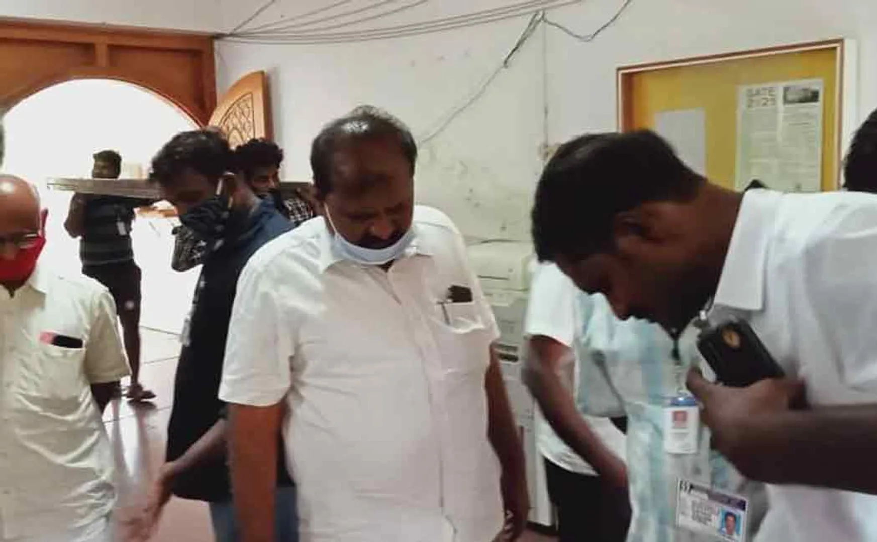  election official who came to the counting center with the strong room key ..!