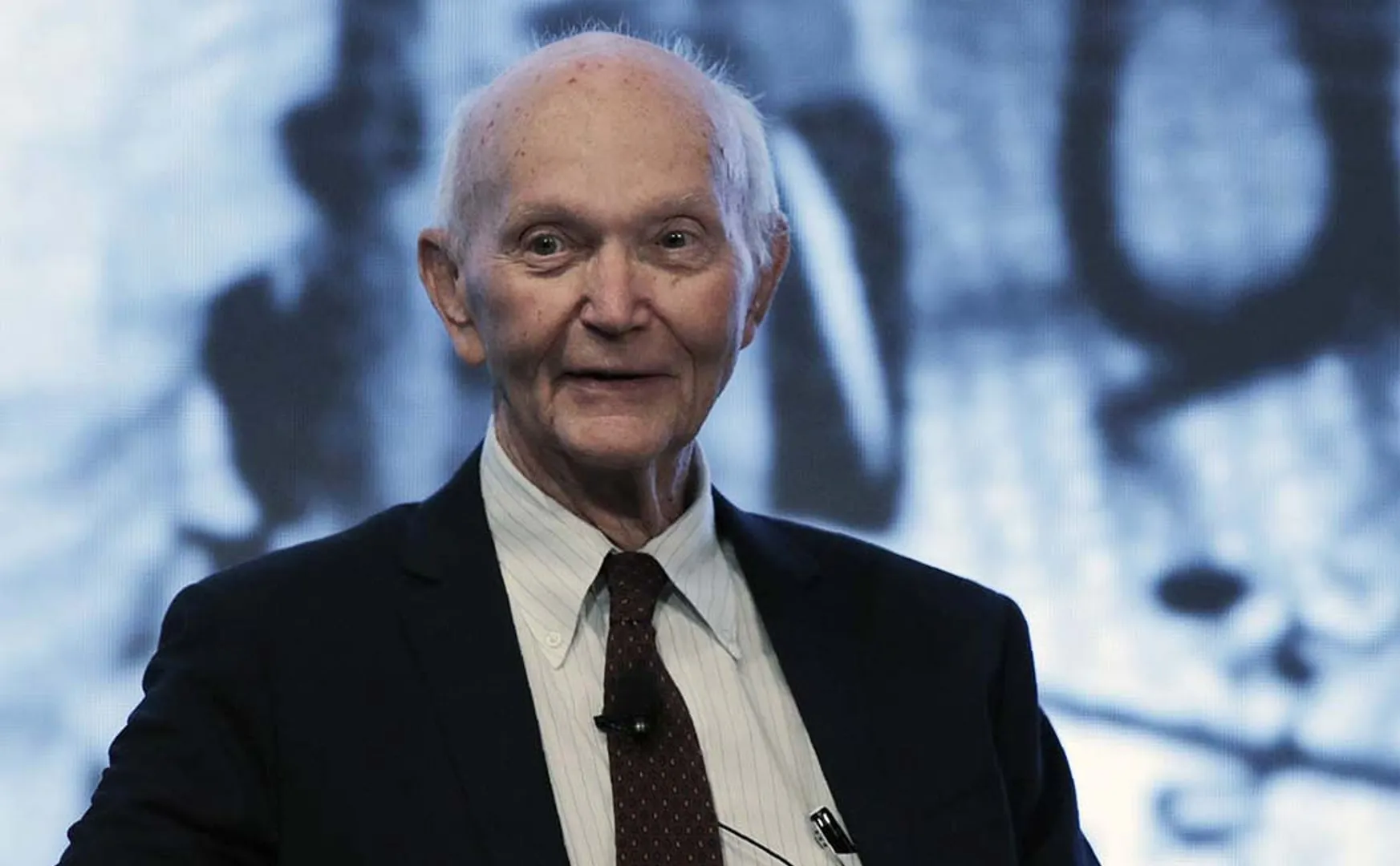 On a journey of adventure set foot on the moon Participant Michael Collins passed away