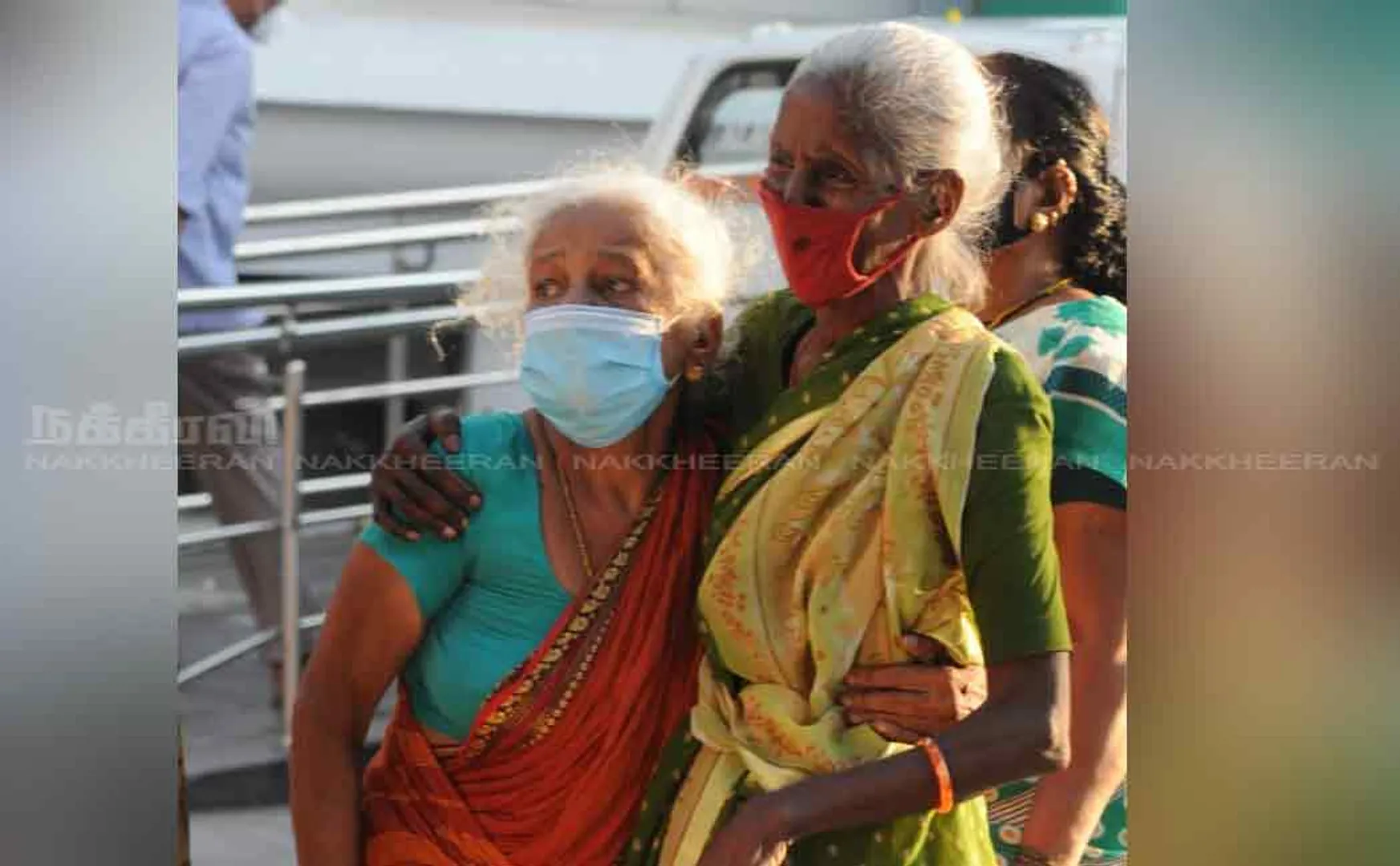 Ambulance waiting at Rajiv Gandhi Government Hospital in Chennai 