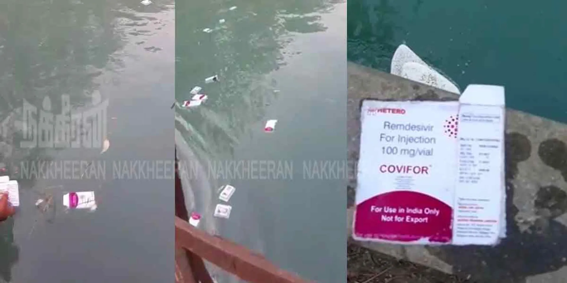 Remedicer drugs left in the river 